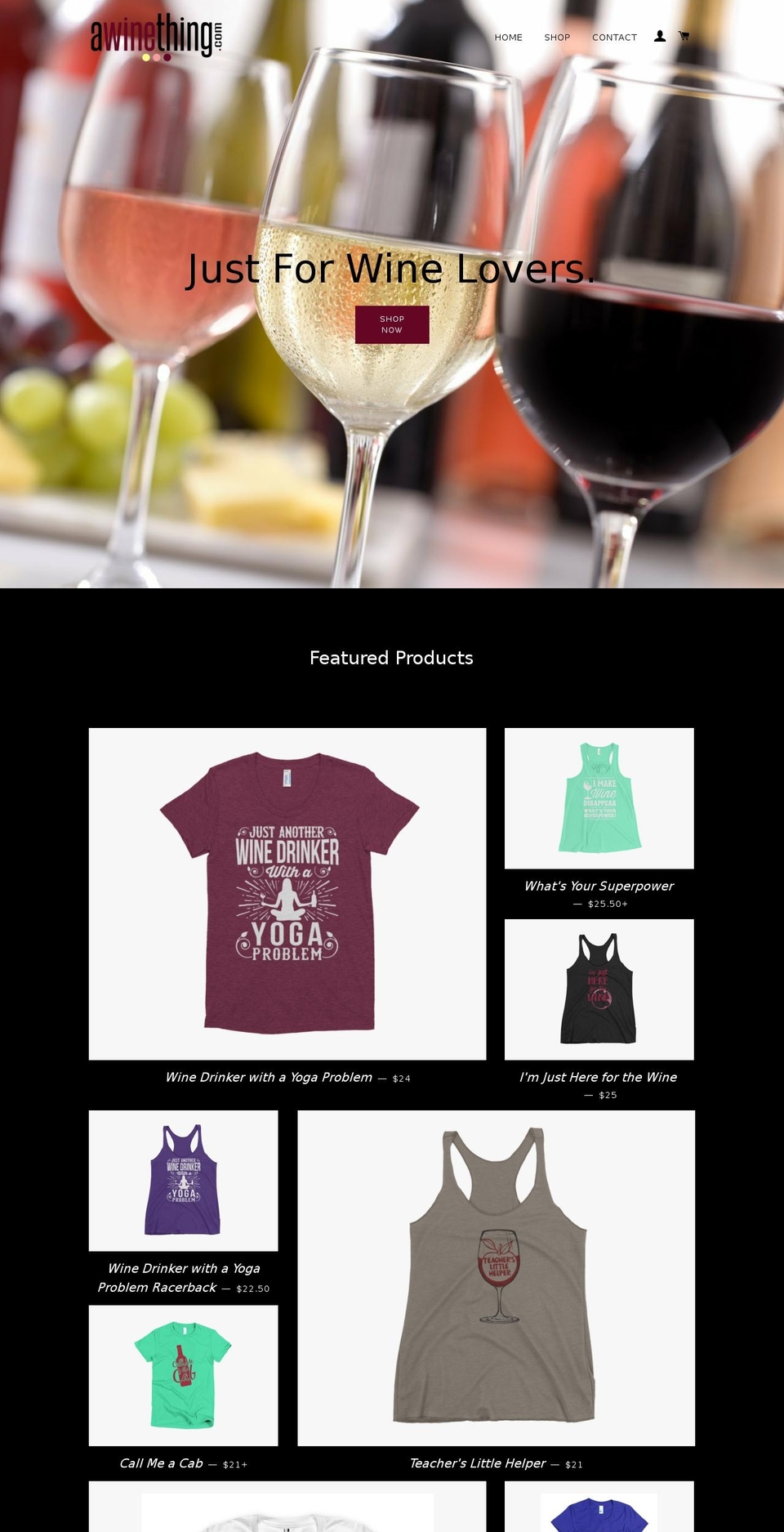 awinething.com shopify website screenshot