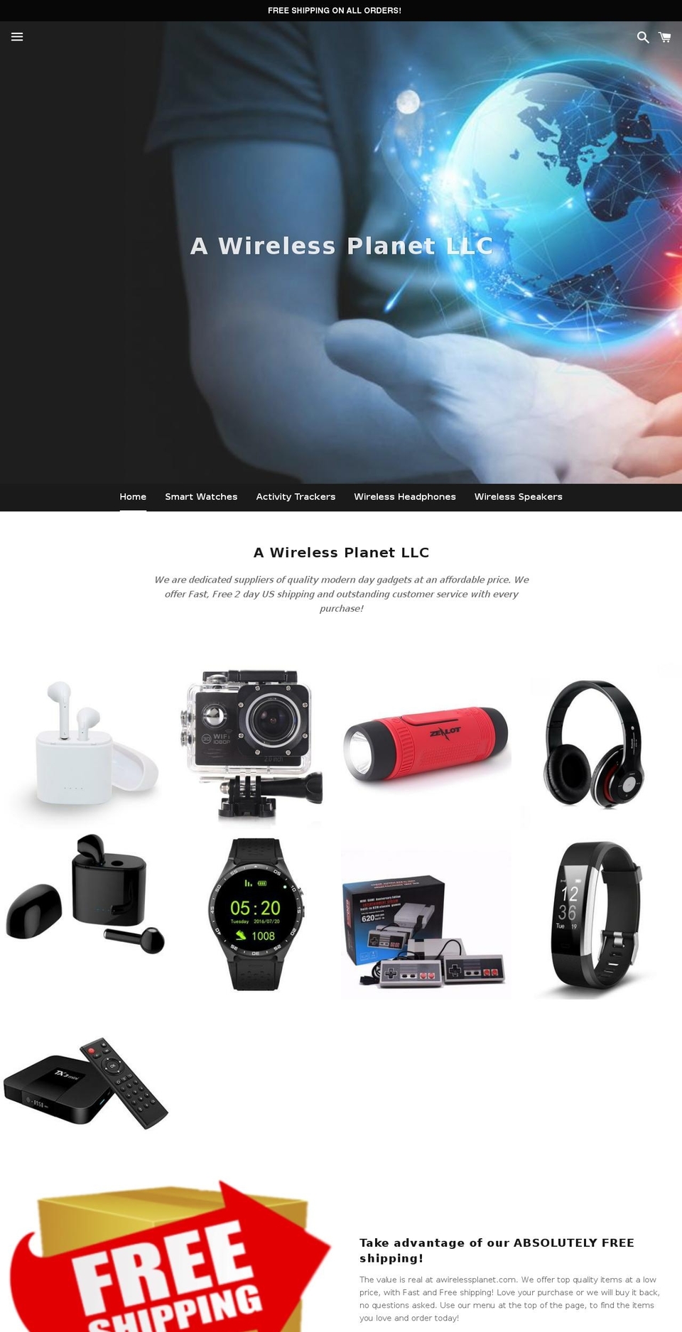 awirelessplanet.com — Shopify storefront screenshot