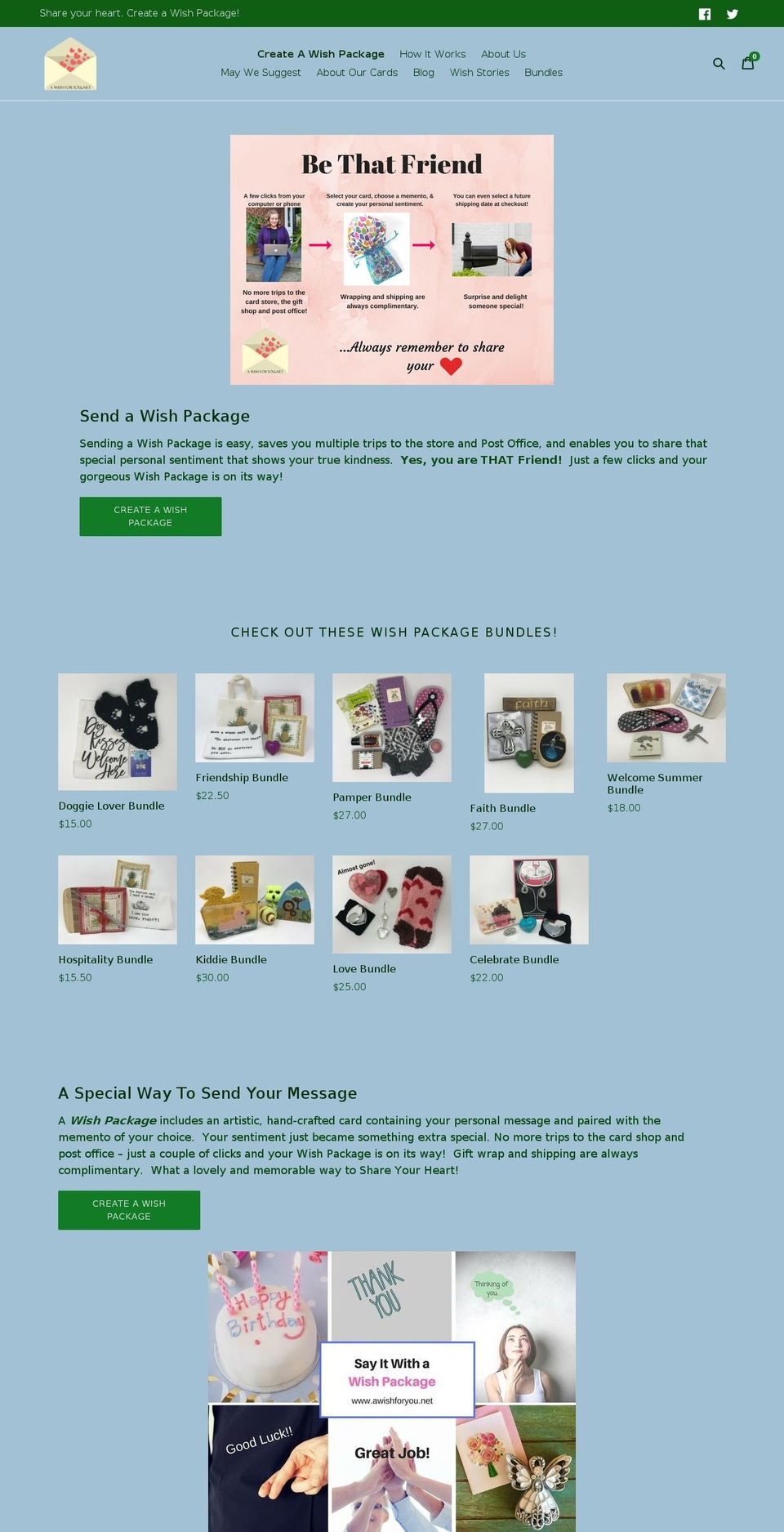 awishforyounow.com — Shopify storefront screenshot