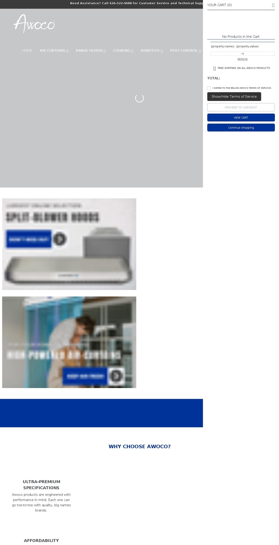 awoco.com shopify website screenshot