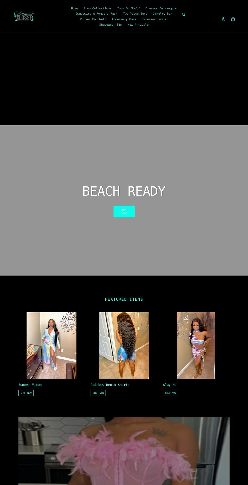 awomanzcloset.com shopify website screenshot