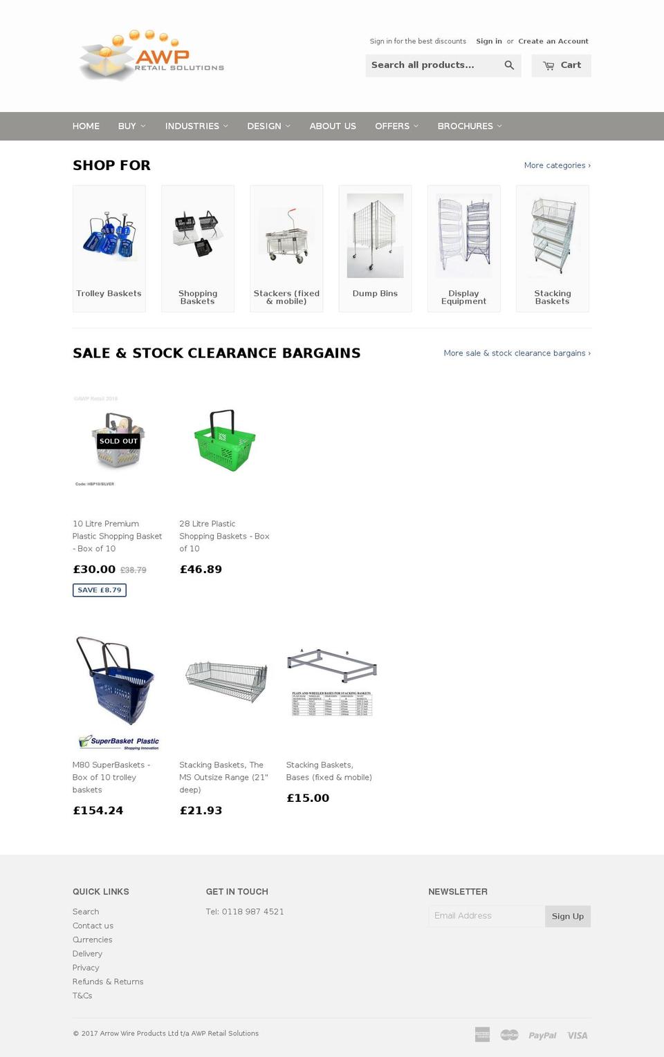 awpretail.com shopify website screenshot
