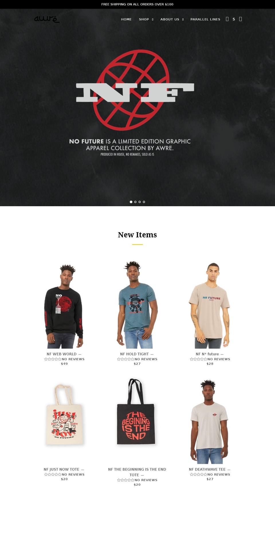 awre.store shopify website screenshot