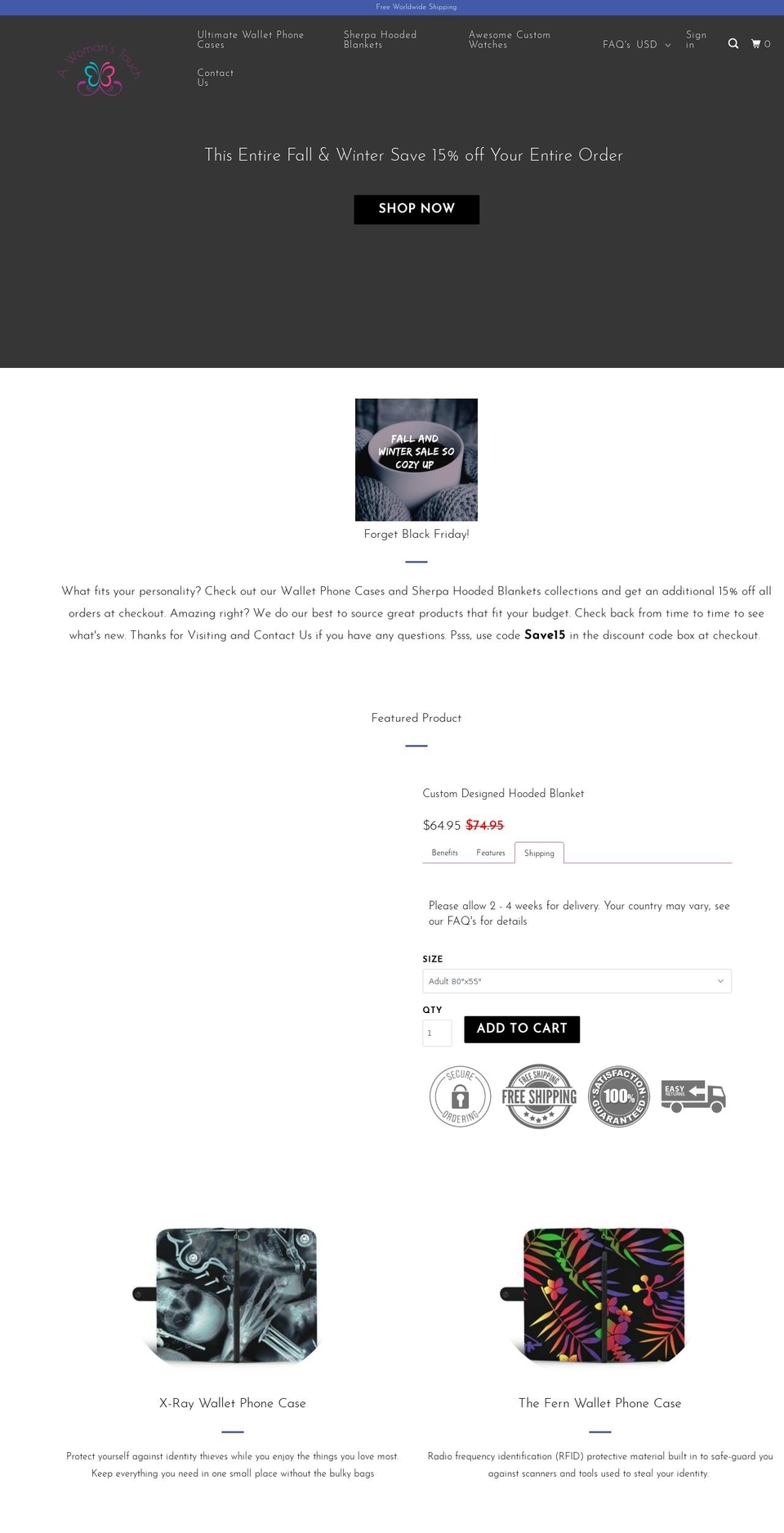 awtouch.com shopify website screenshot