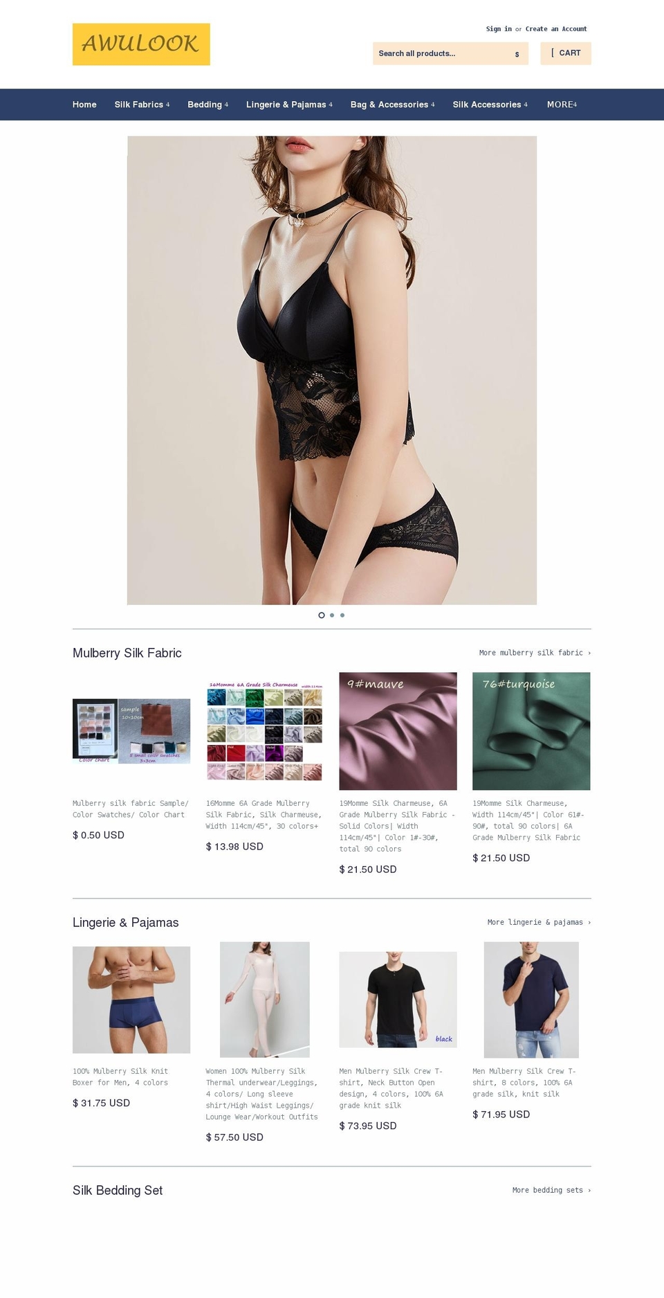 awulook.com shopify website screenshot