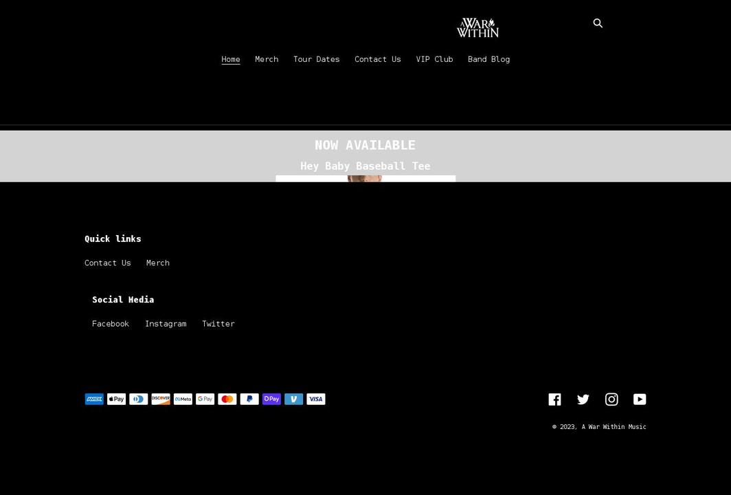 awwmusic.com shopify website screenshot