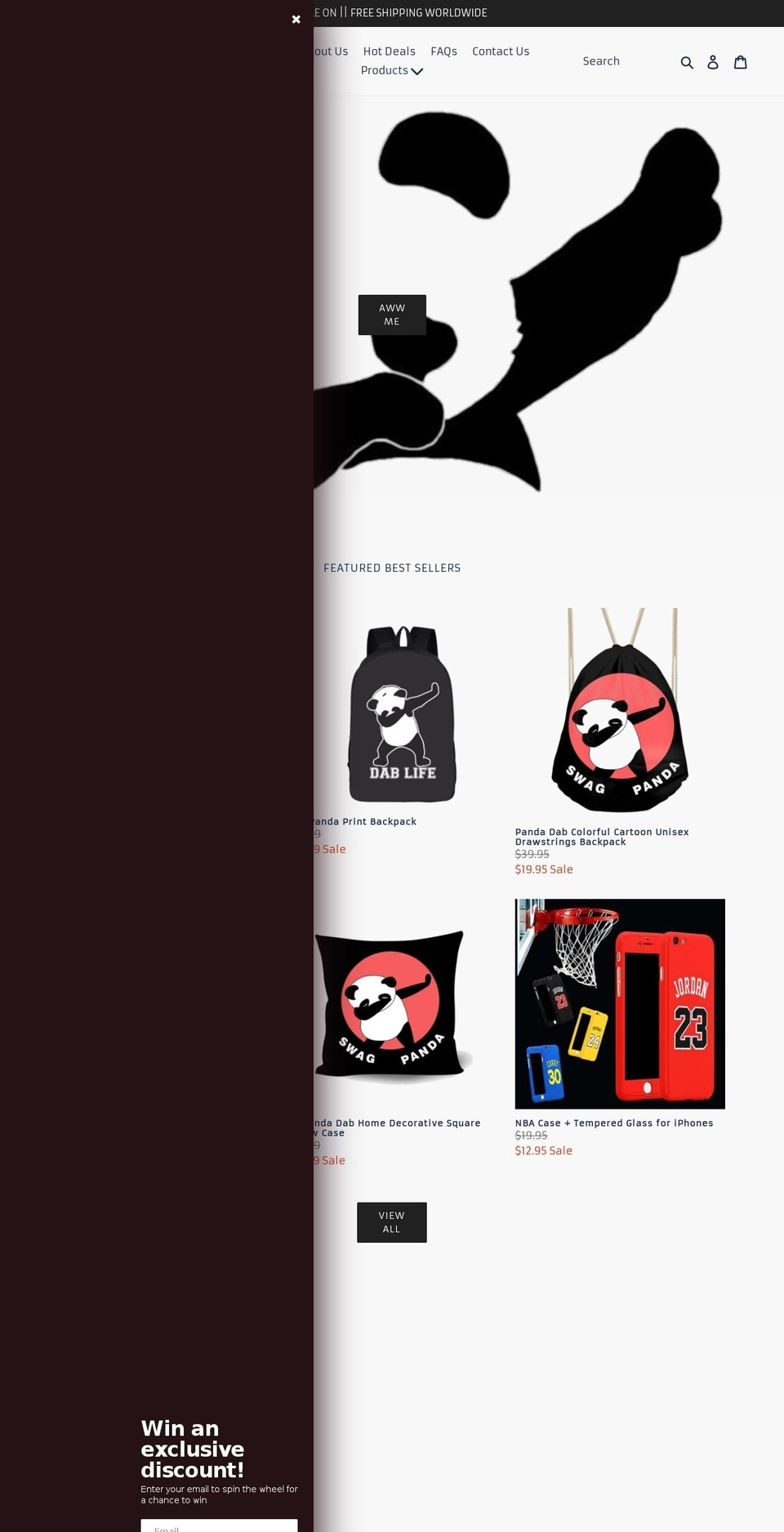 awwpanda.com — Shopify storefront screenshot
