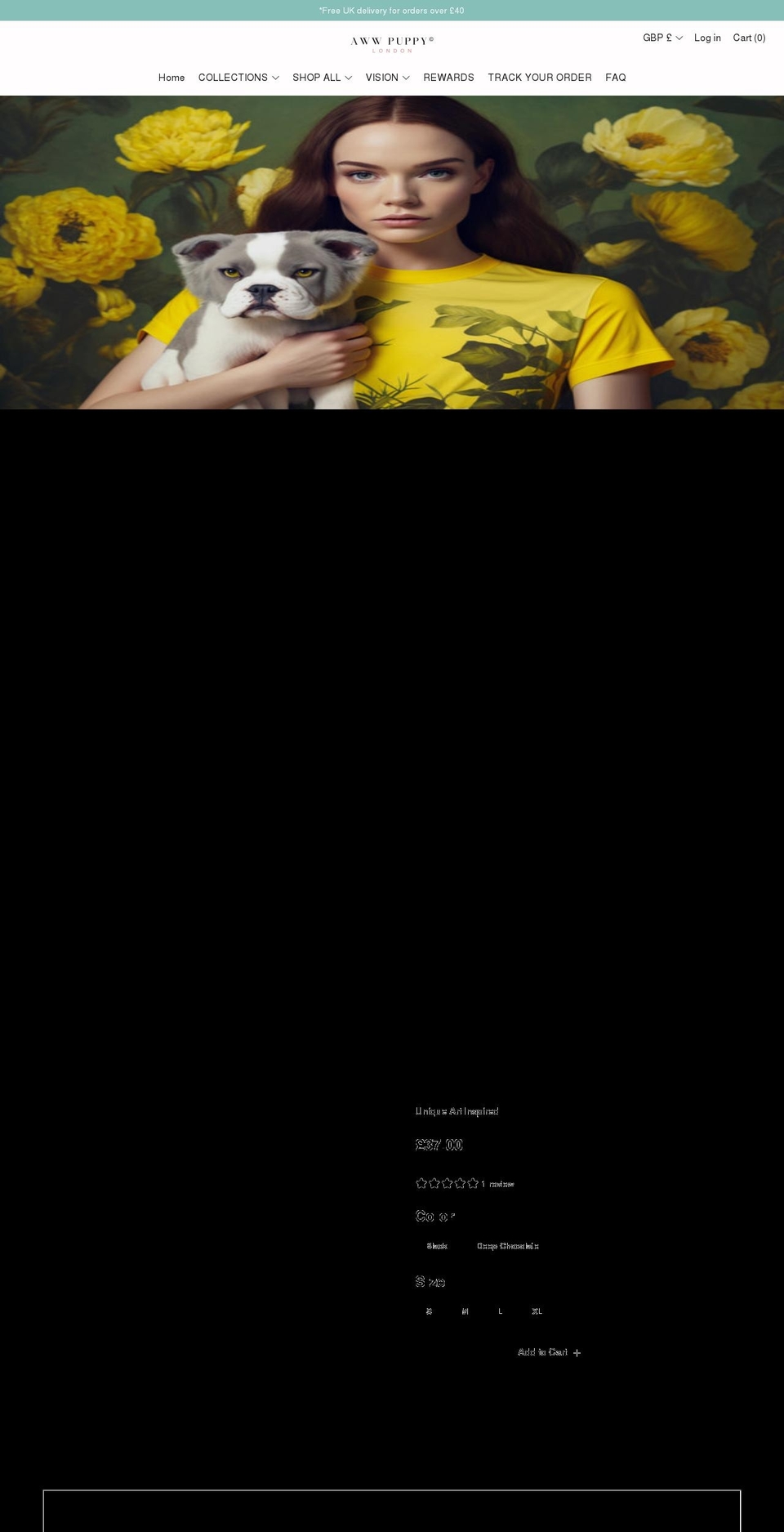 awwpuppy.com shopify website screenshot