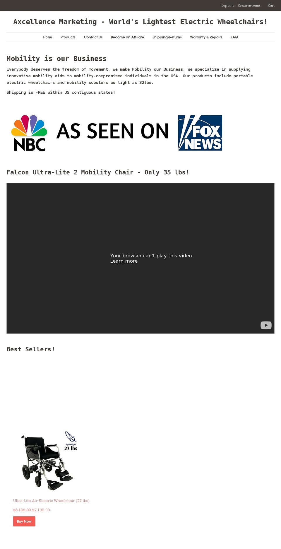 axcellencemarketing.com shopify website screenshot