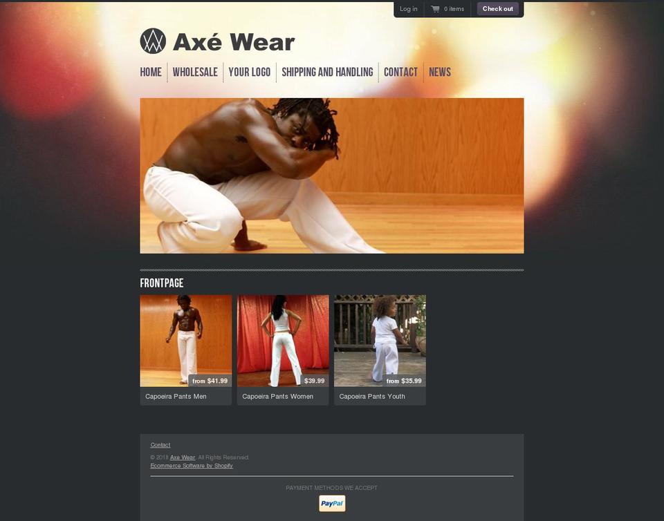 axe-wear.com — Shopify storefront screenshot