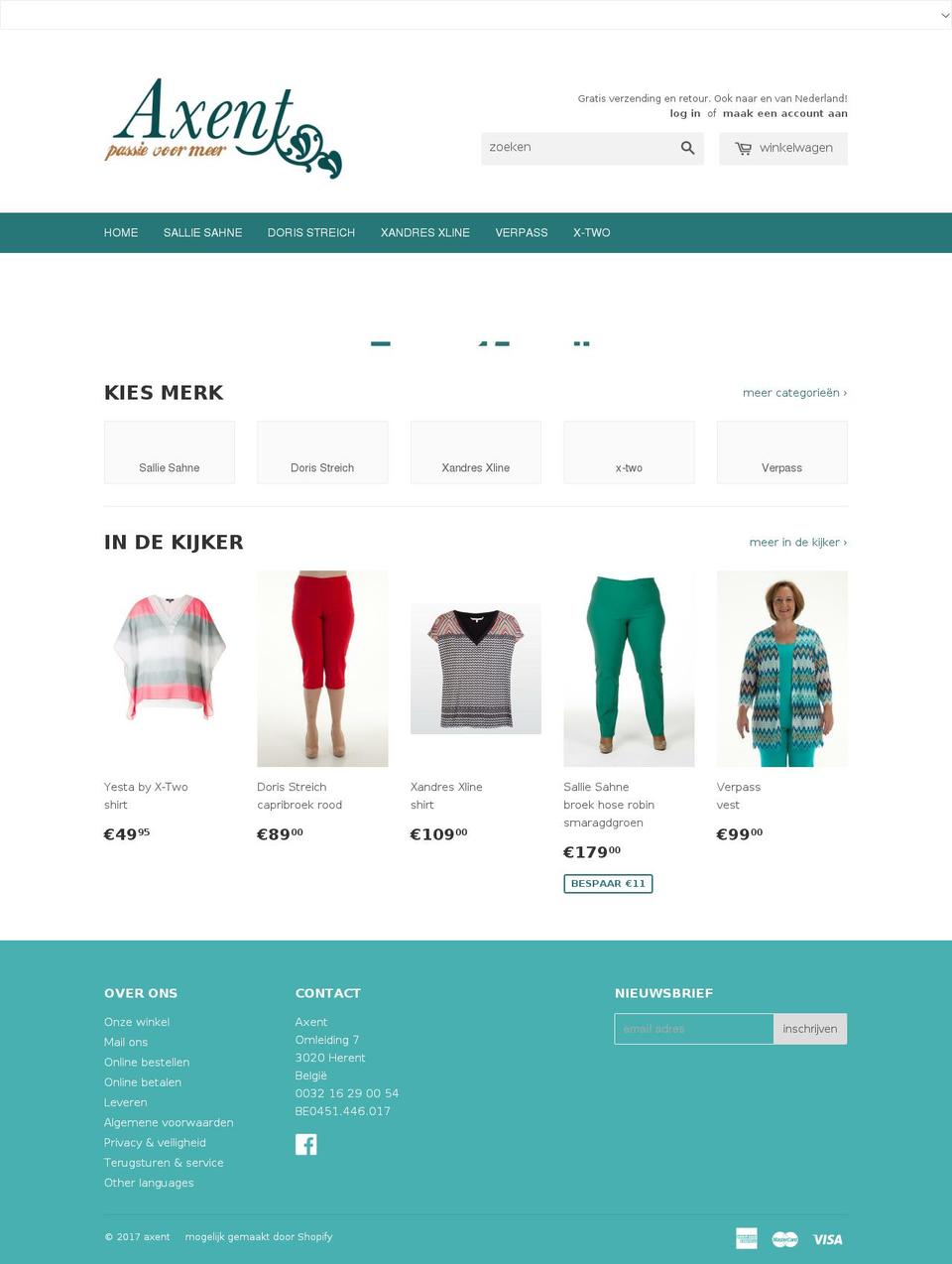 axentleuven.be shopify website screenshot