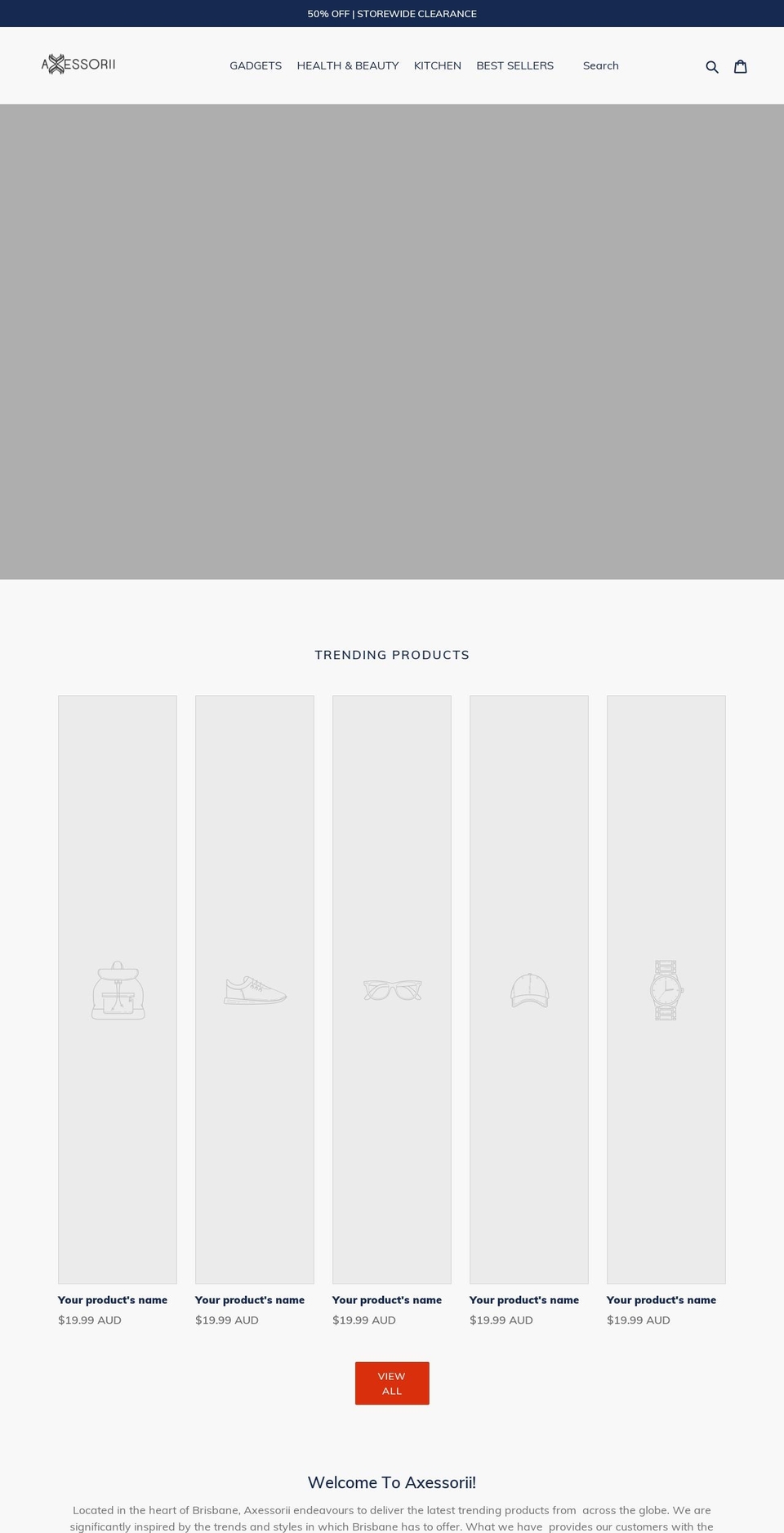 axessorii.com — Shopify storefront screenshot