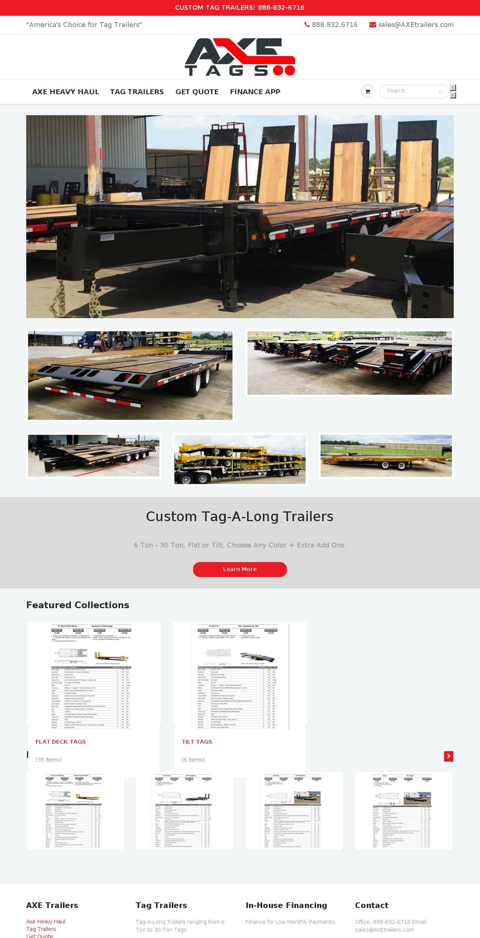 axetags.com — Shopify storefront screenshot