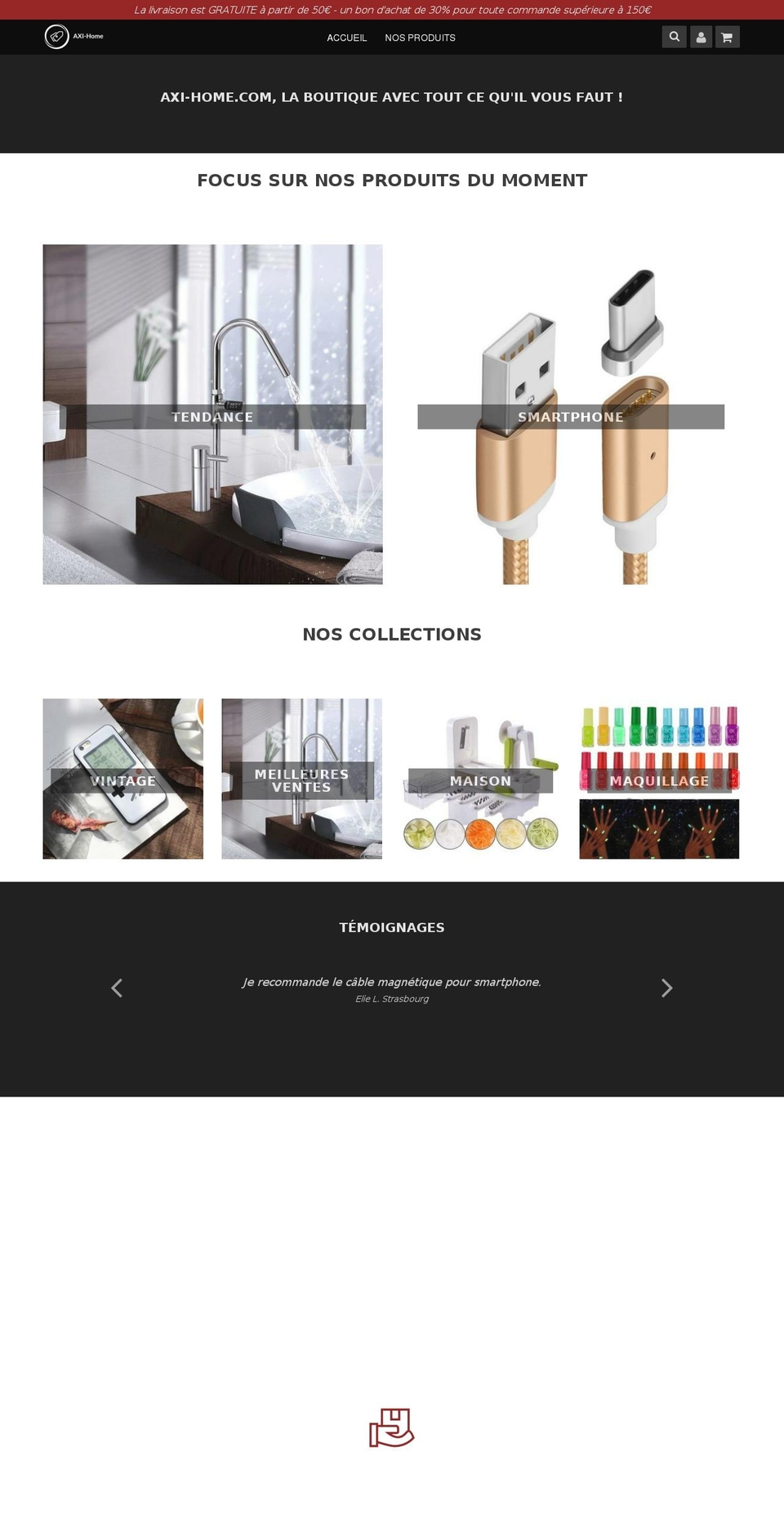 speedfly-1-07 Shopify theme site example axi-home.com