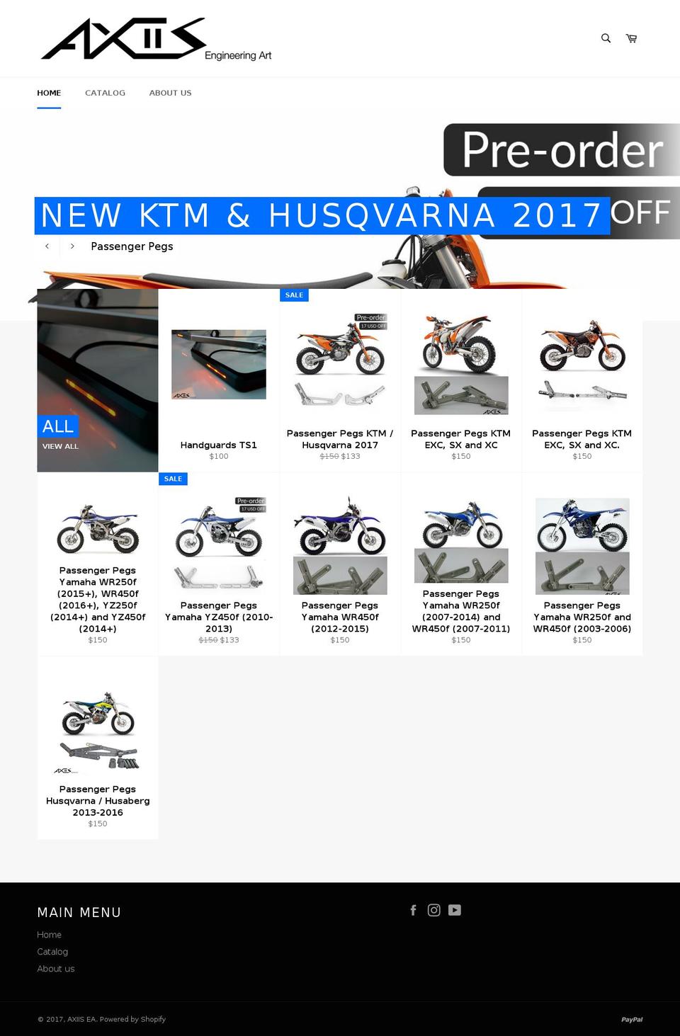 axiis-ea.com shopify website screenshot