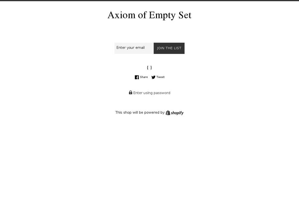 axiomof.design shopify website screenshot