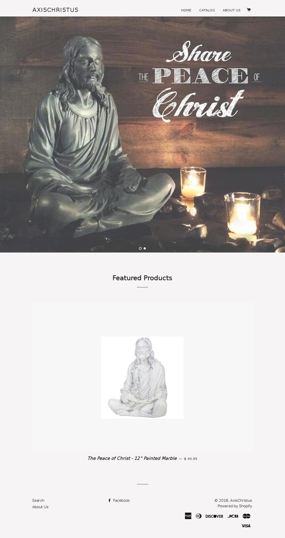axischristus.com — Shopify storefront screenshot