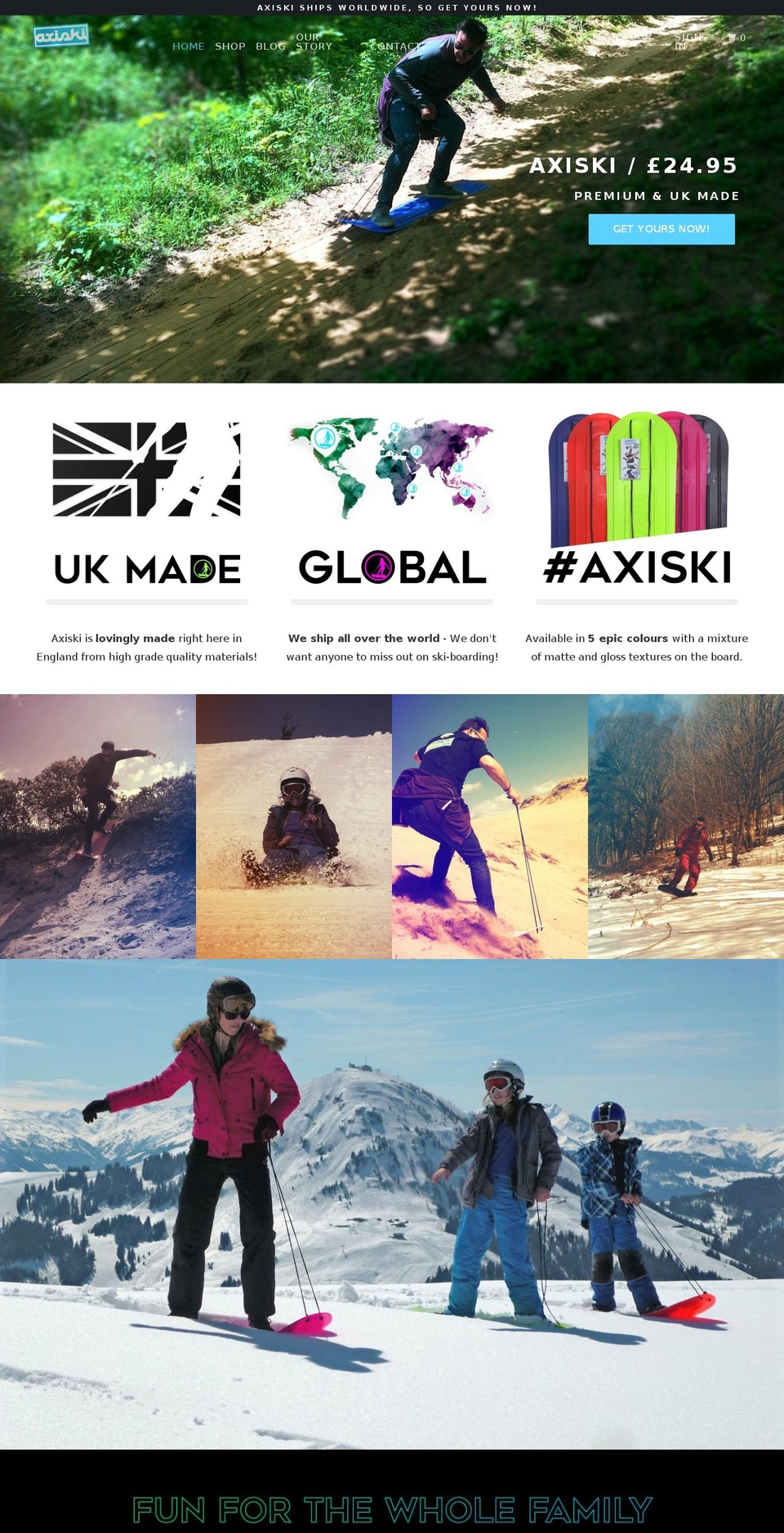 axiski.com shopify website screenshot
