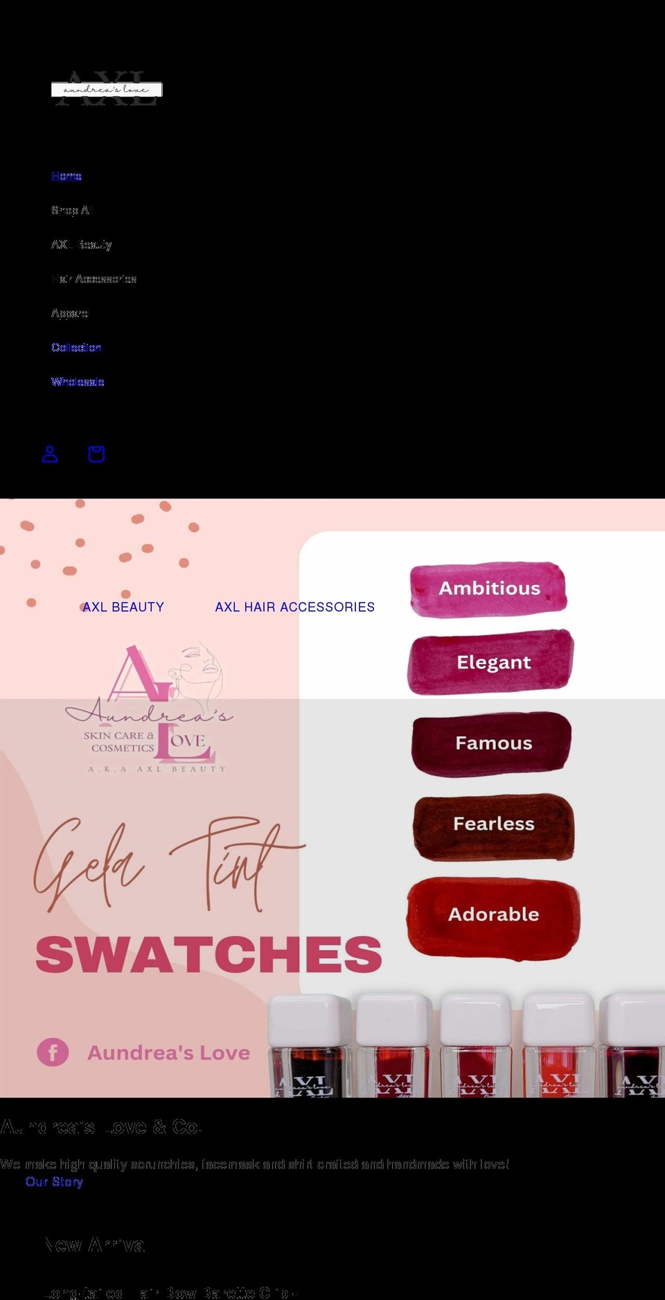 axlandco.com shopify website screenshot