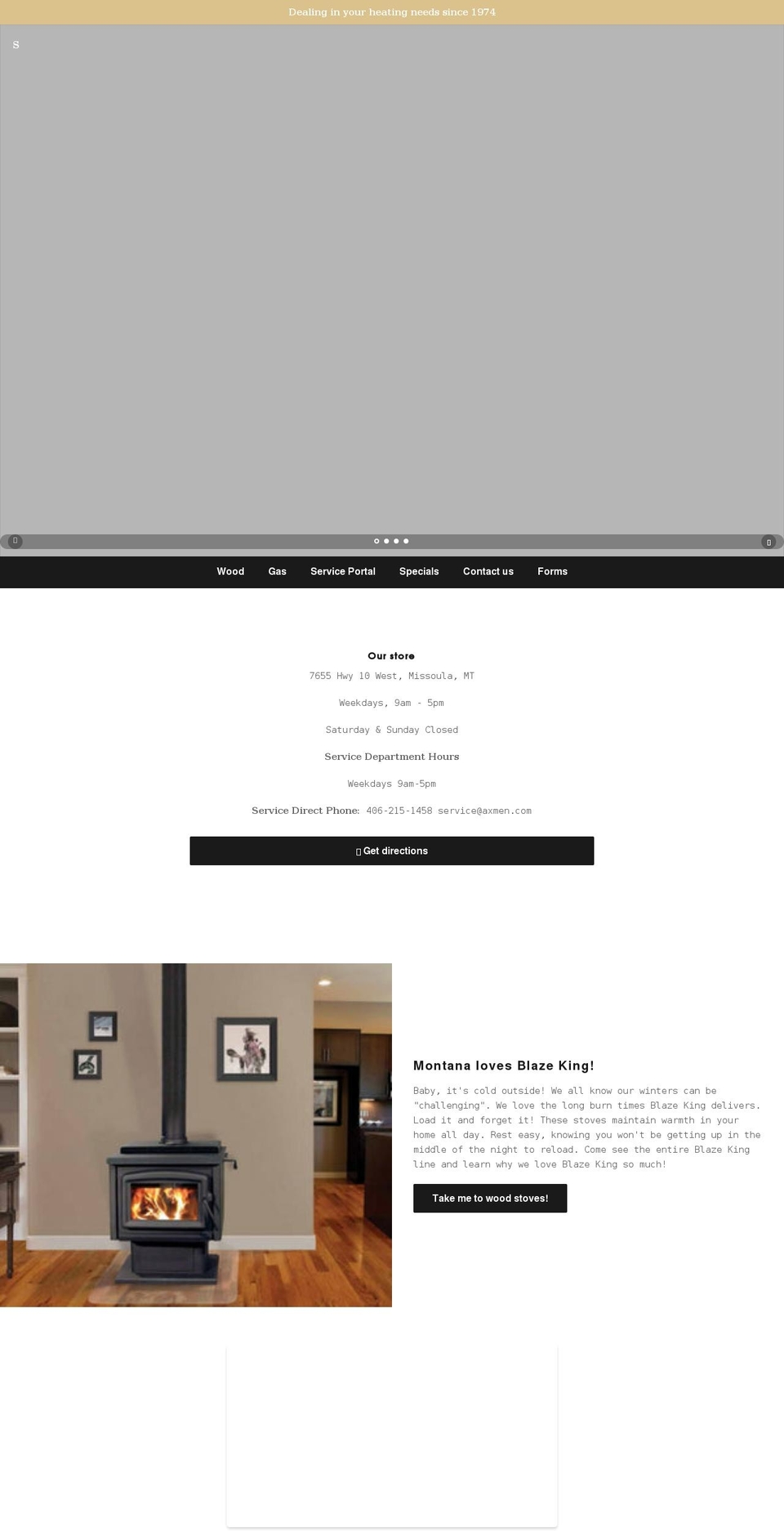 axmen.biz shopify website screenshot