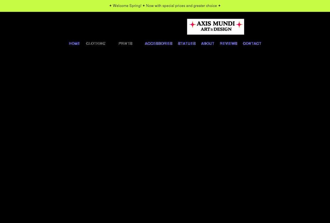 axsmnd.com shopify website screenshot