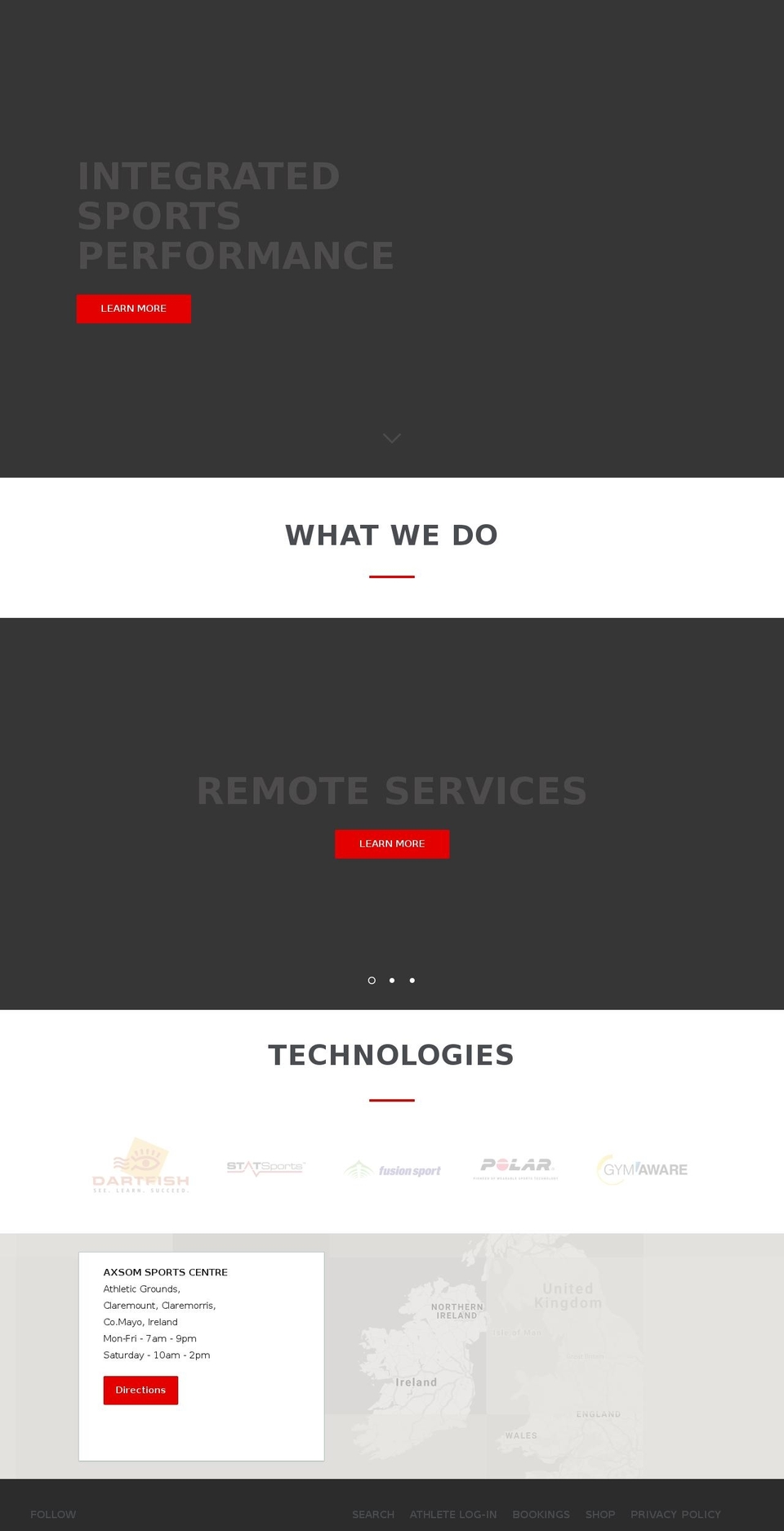 axsomsports.com — Shopify storefront screenshot