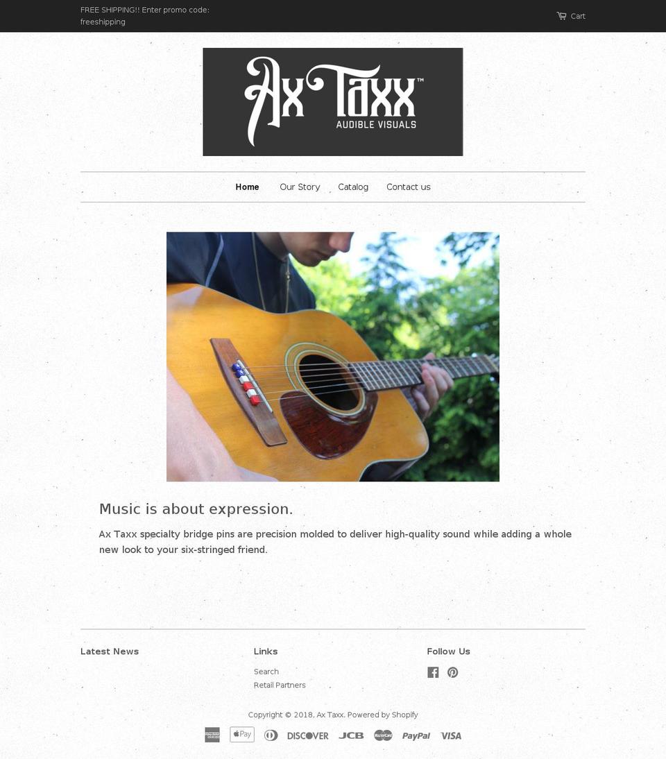 axtaxx.com — Shopify storefront screenshot