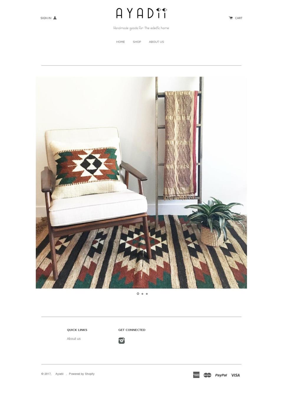 ayadii.com shopify website screenshot