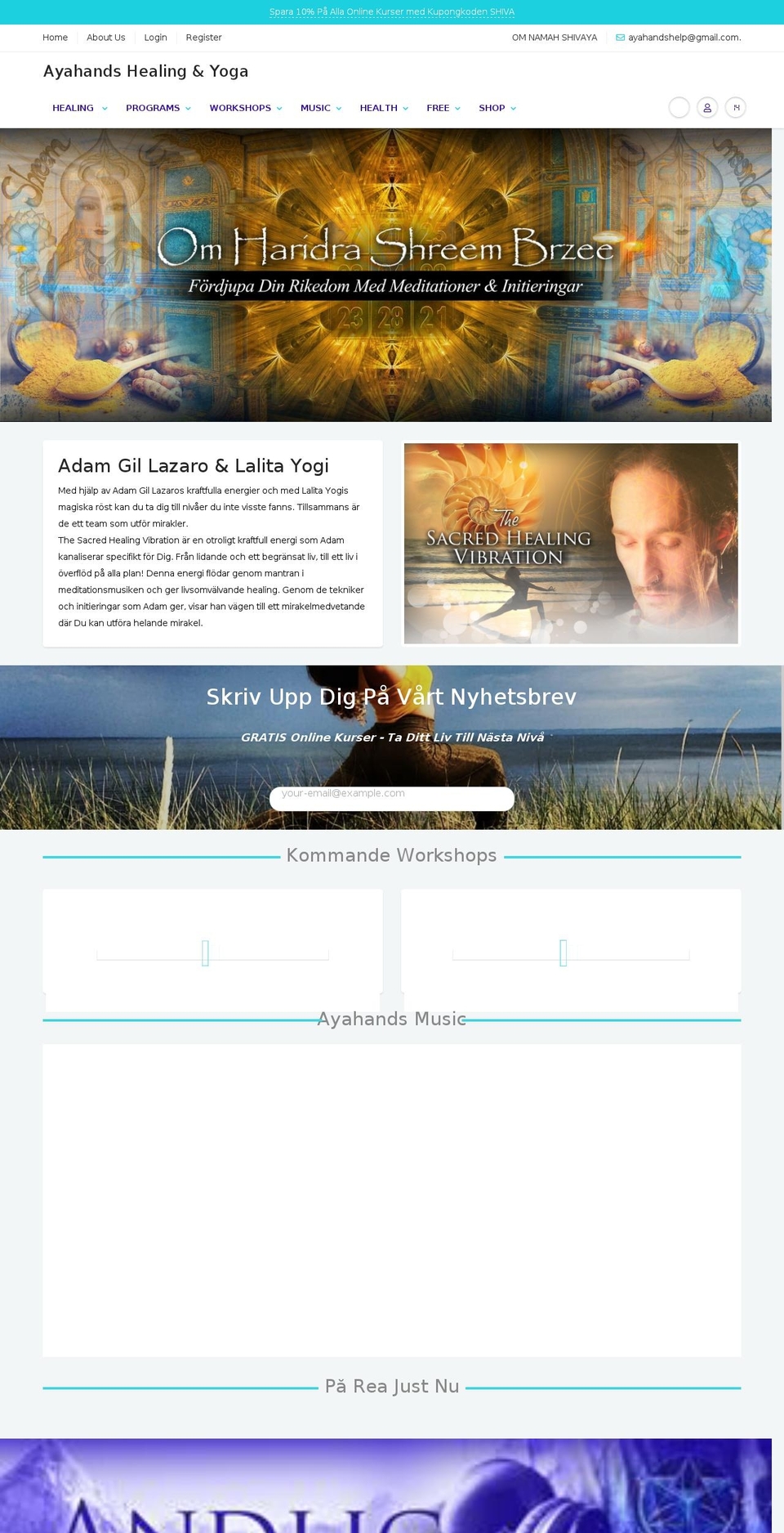ayahands.com shopify website screenshot