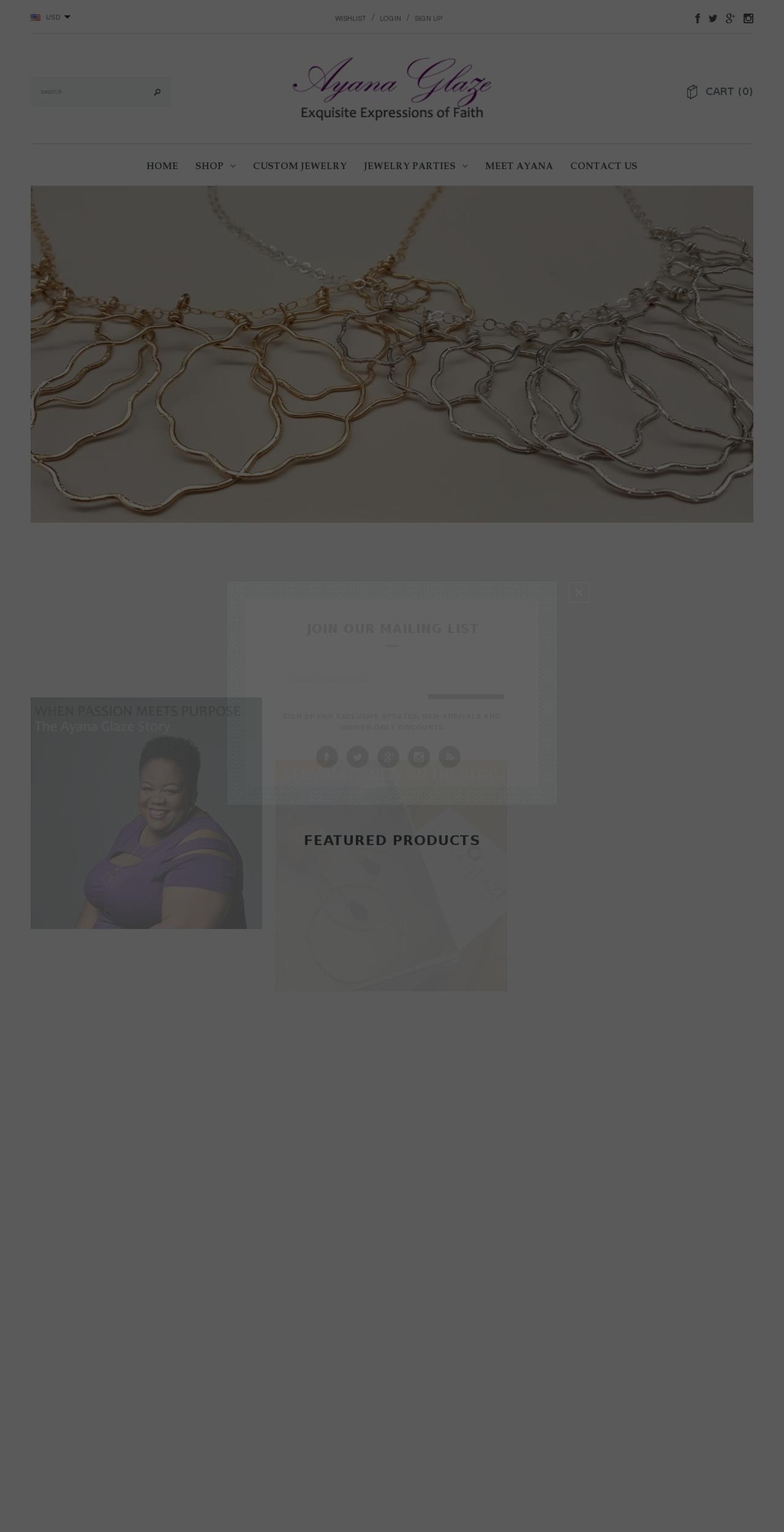 Gecko . with Installments message Shopify theme site example ayanaglazedesigns.com