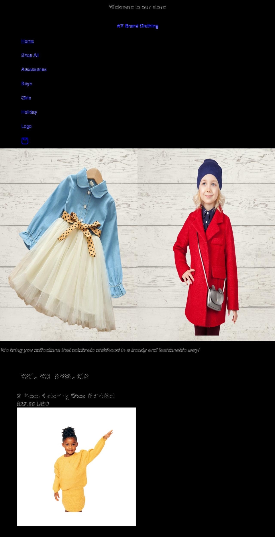 aybrandclothing.com shopify website screenshot