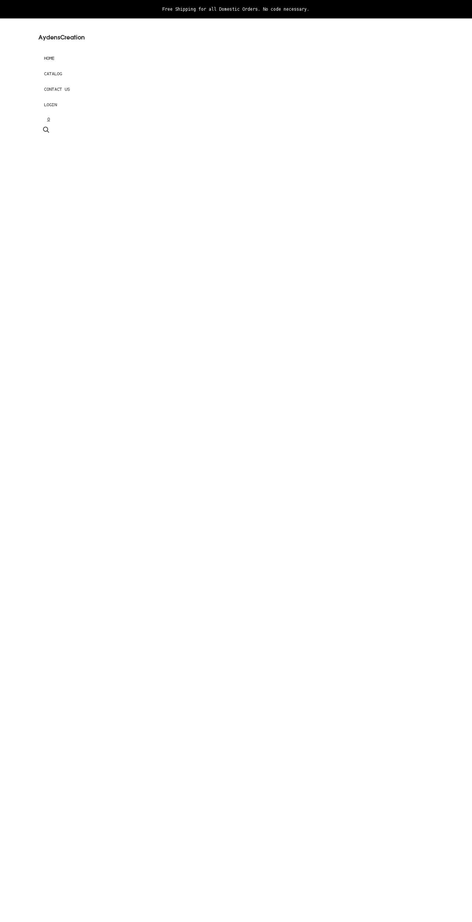 aydenscreation.com shopify website screenshot
