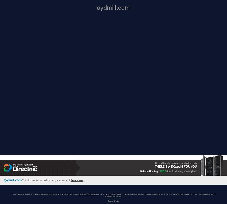 aydmill.com — Shopify storefront screenshot
