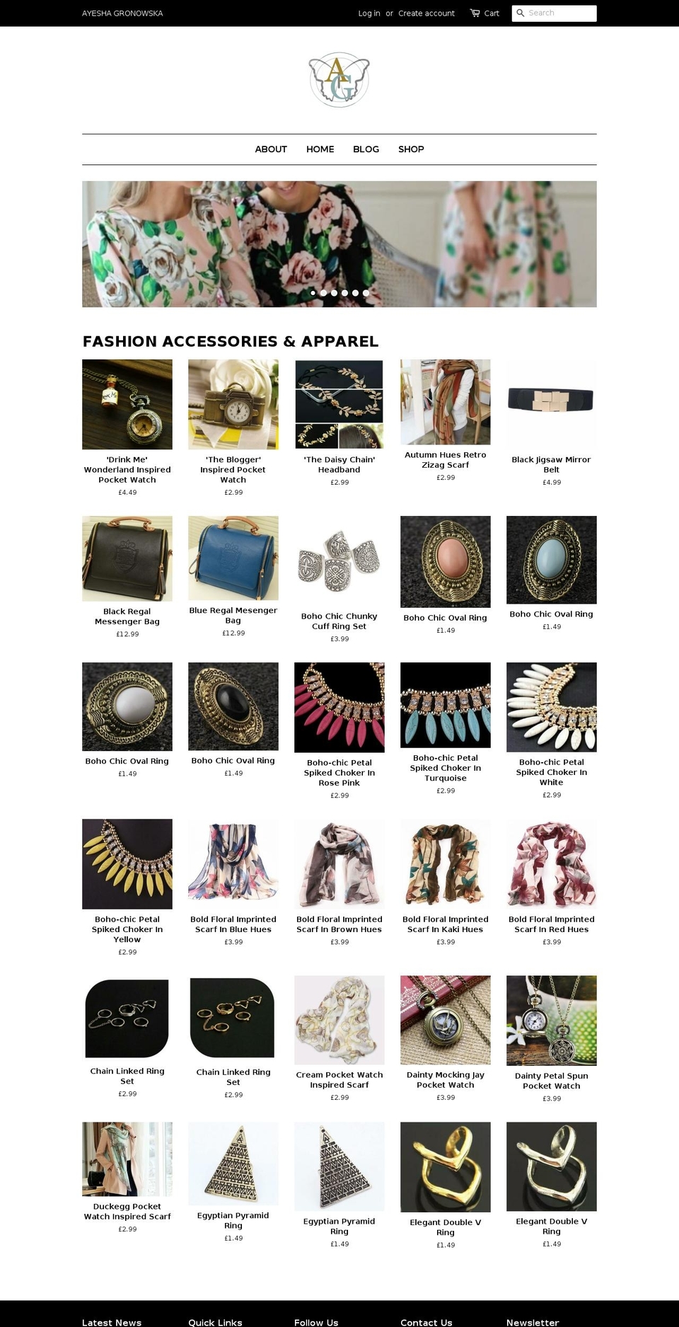 ayesska.com — Shopify storefront screenshot