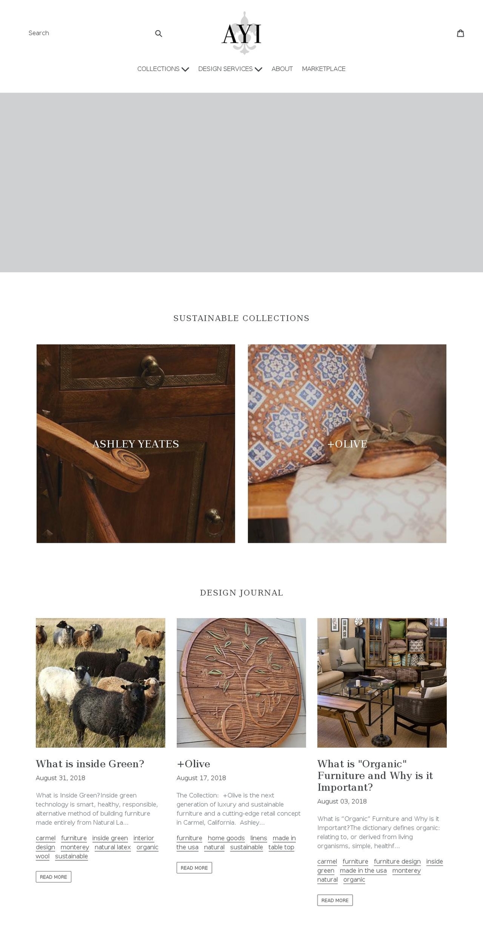 ayiandassociates.com — Shopify storefront screenshot