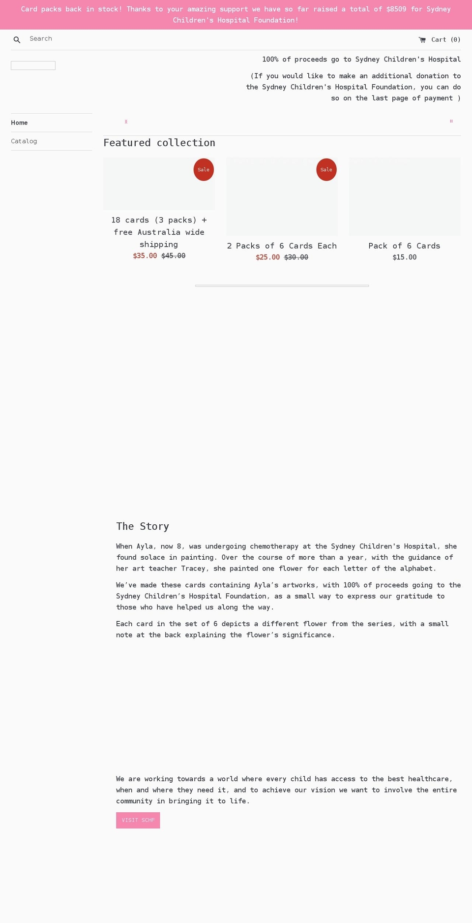 aylasart.com shopify website screenshot