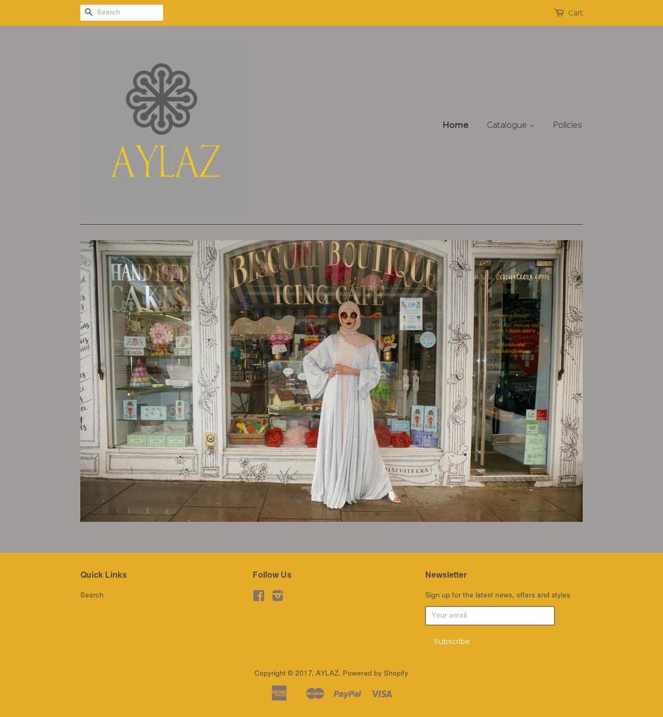 aylaz.com shopify website screenshot