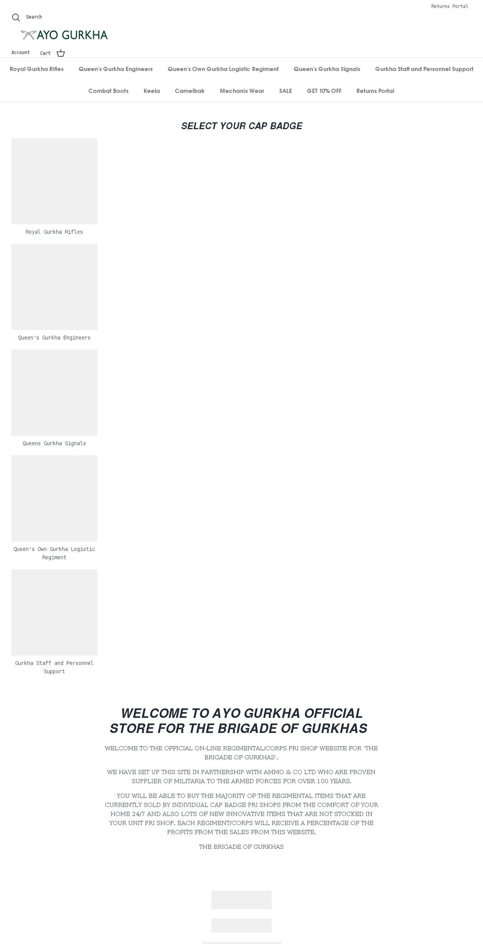 ayogurkha.com shopify website screenshot