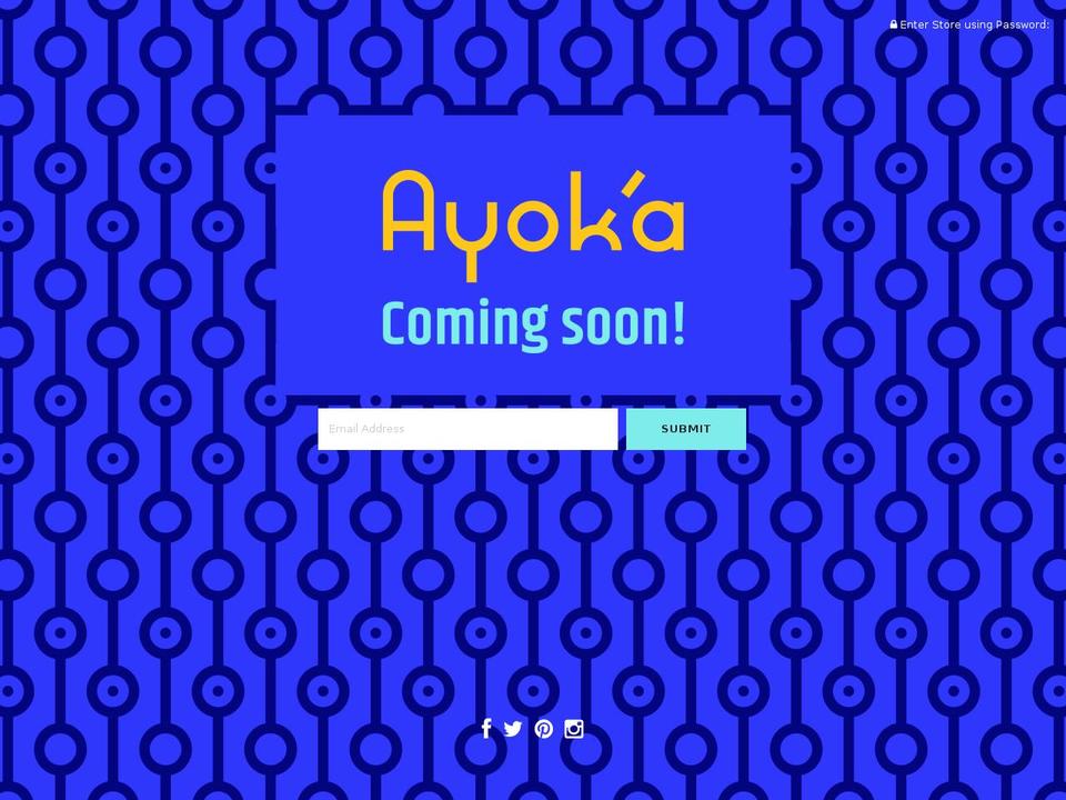 ayokadeco.com shopify website screenshot