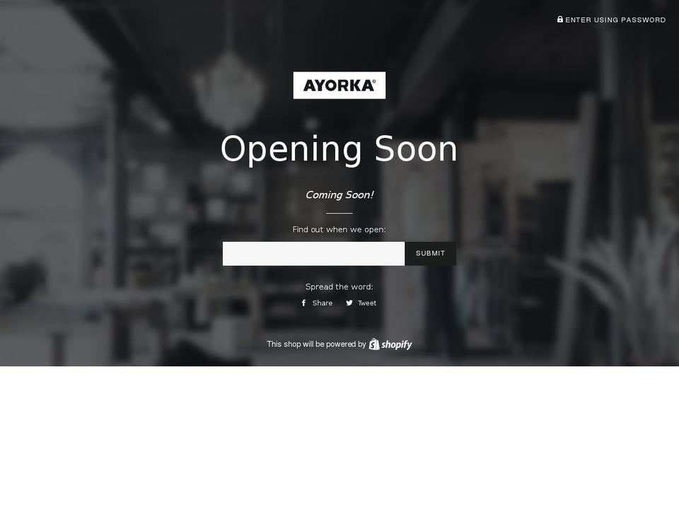 ayorka.com shopify website screenshot