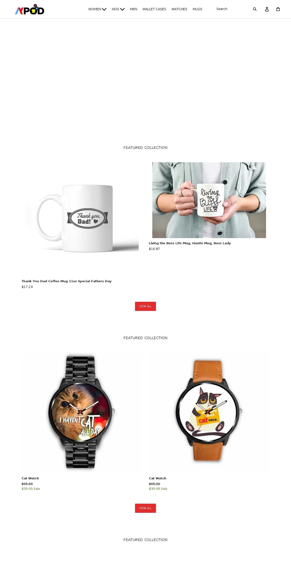 aypod.com — Shopify storefront screenshot