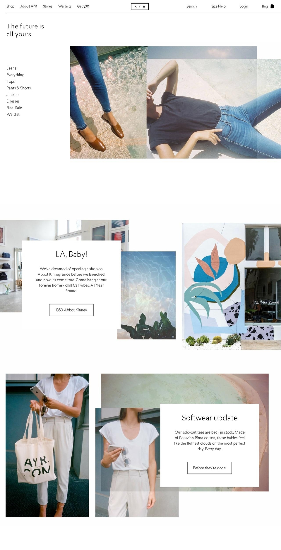 AYR Prod [14.10.16] Shopify theme site example ayrclothes.com