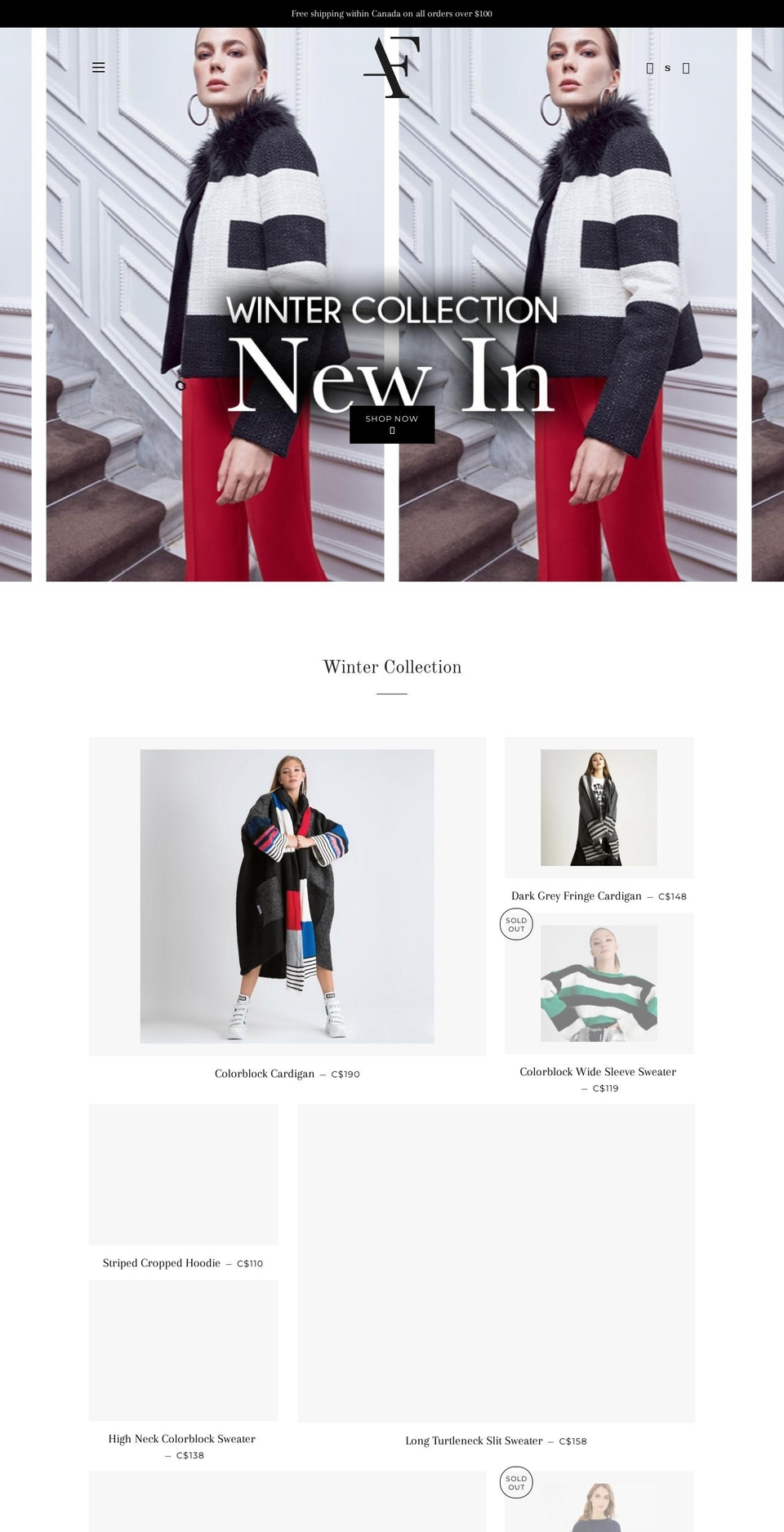 aytac.ca shopify website screenshot