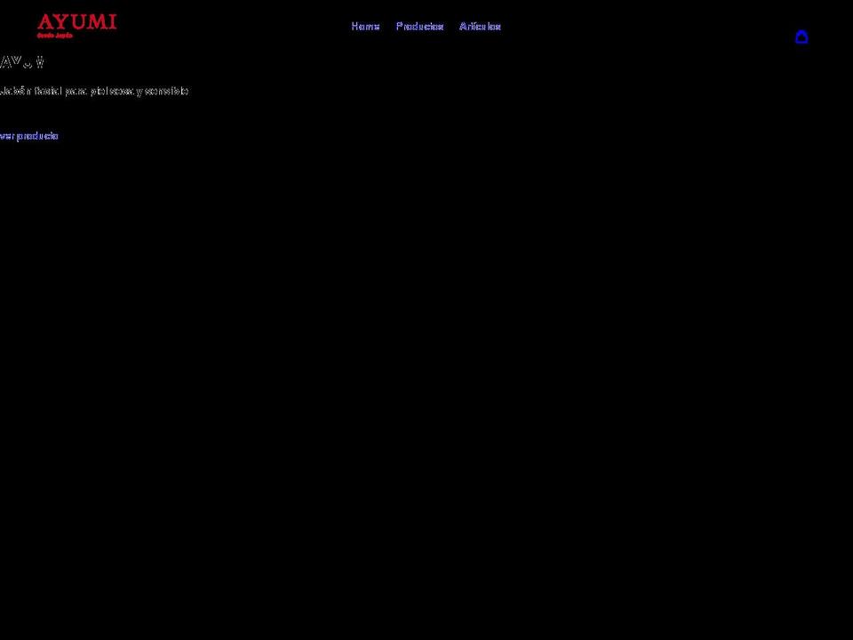 ayumi-jabon.com shopify website screenshot