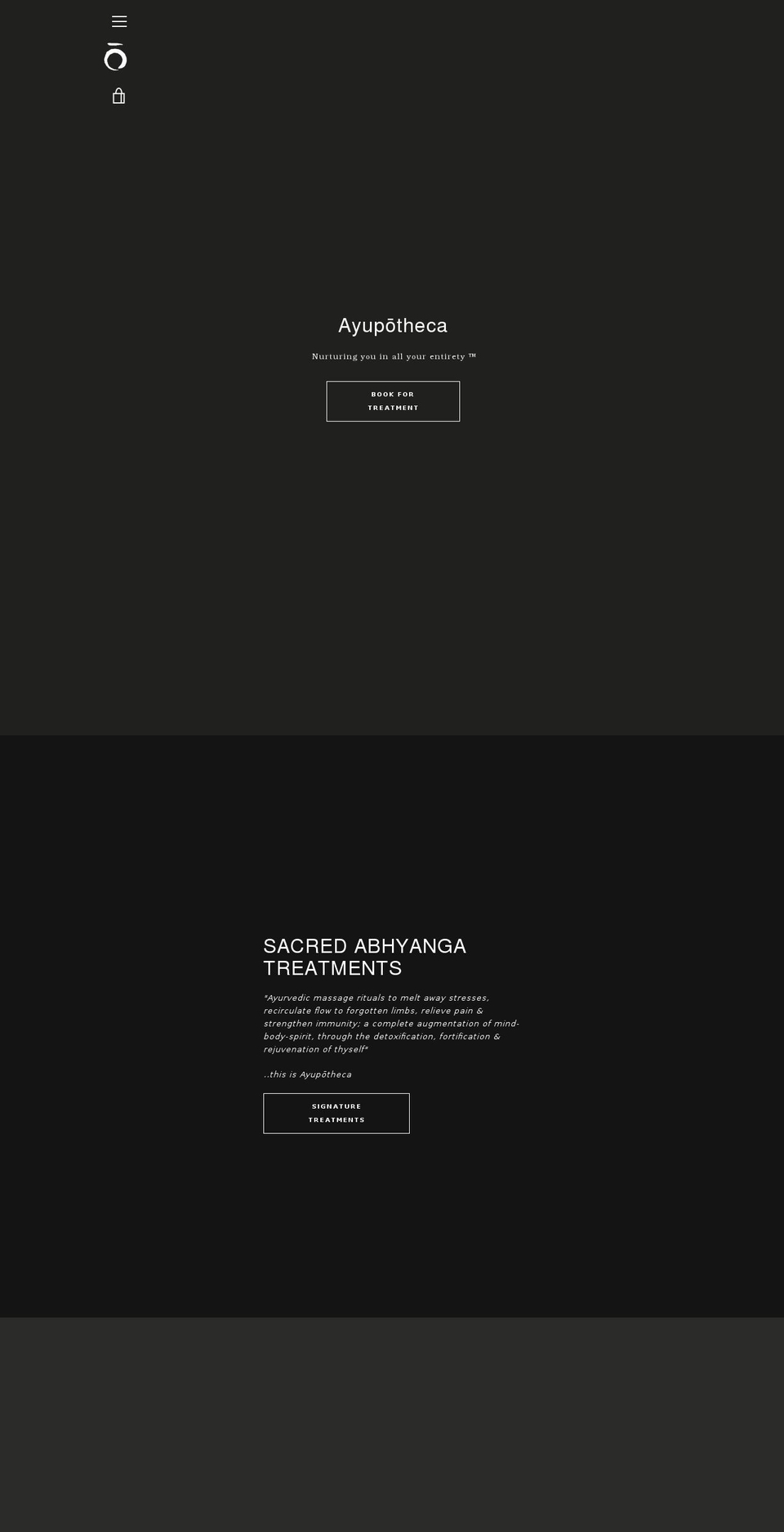 ayupotheca.com shopify website screenshot