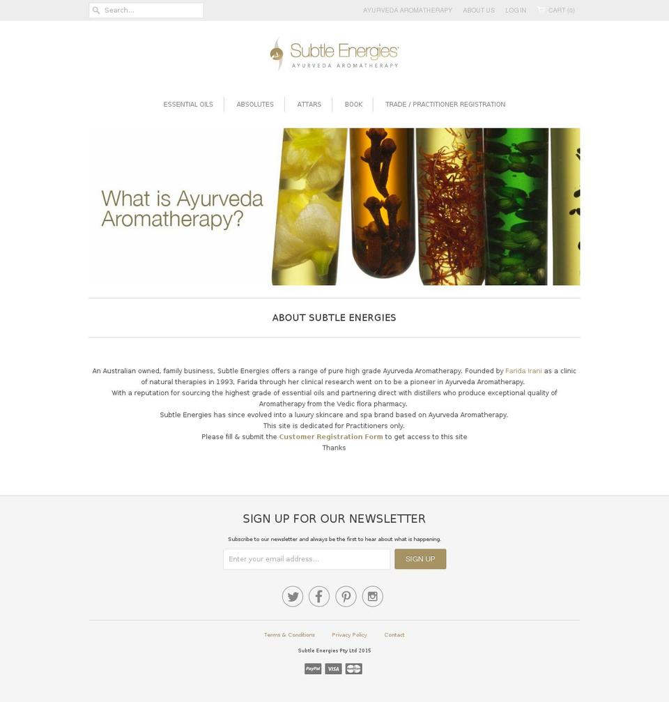 ayurvedaaromatherapy.co.uk shopify website screenshot