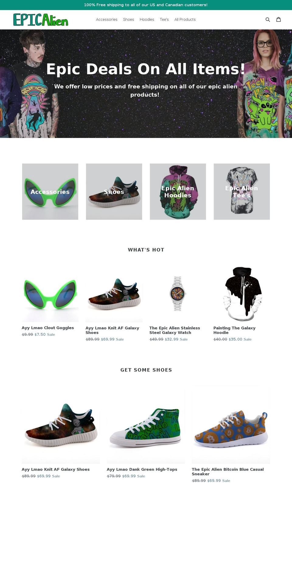 ayylmaoshop.com — Shopify storefront screenshot