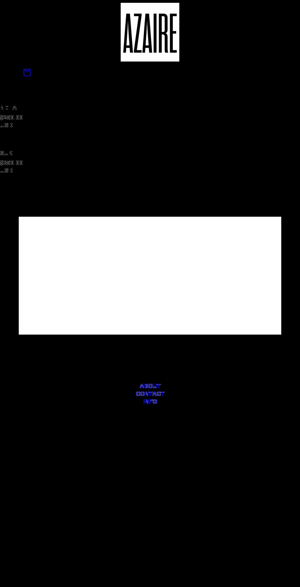 azaire.com shopify website screenshot