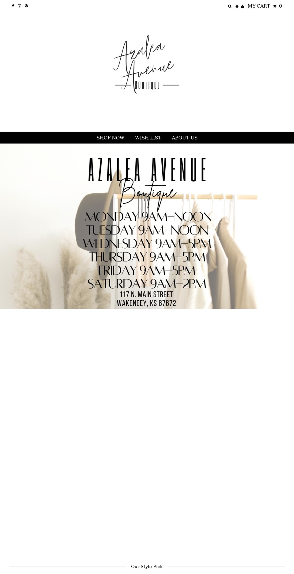 azaleaavenue.shop shopify website screenshot