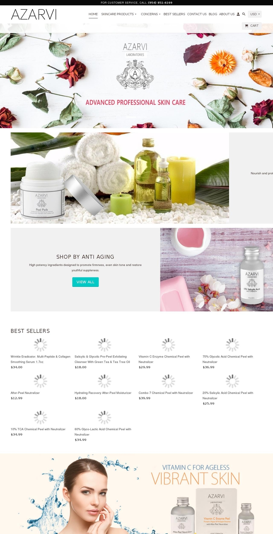 azarvi.com — Shopify storefront screenshot
